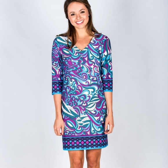 Tracy Negoshian Dresses & Skirts - Swirly Leafy Dress